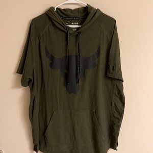 Project Rock Mens Fitness SS Hoodie Size XL Loose